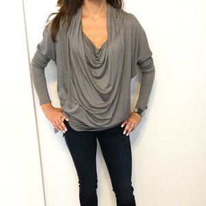 New Helmut Lang Cowl Neck Dolman Sleeve Blouse